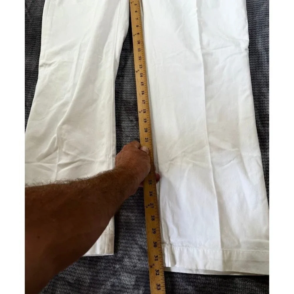 Polo Ralph Lauren Mens White Classic Cotton Chino Pocketed Pants 40x32 NWT
